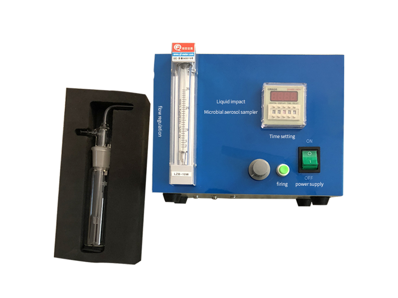 Liquid impact microbial aerosol sampler